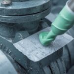 Visco-elastic paste and tape applied on valve and flange for corrosion protection of irregular metal parts